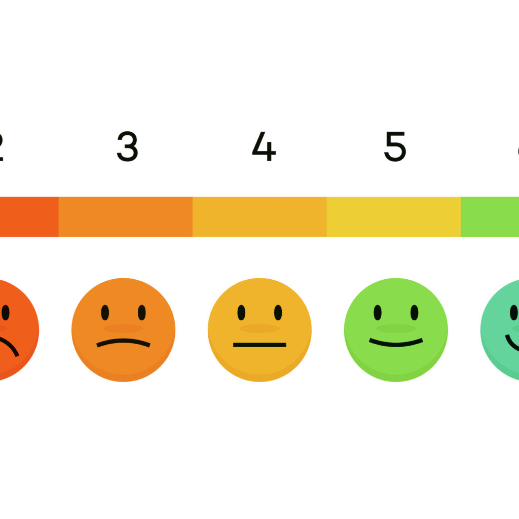 Feedback scale emoji concept - FBK Magazine